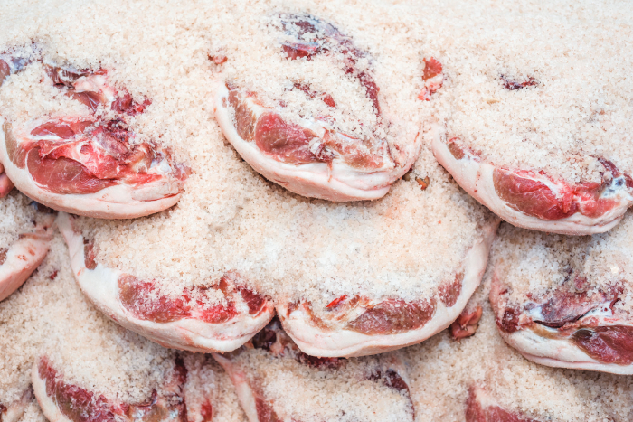 Preserving-meat-in-salt